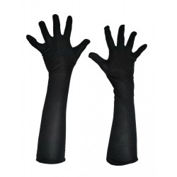 Paire de gants long noir 45cm