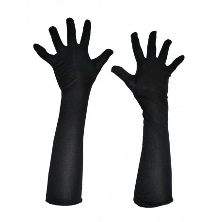 Paire de gants long noir 45cm