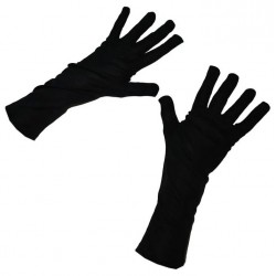 Paire de gants long noir 32cm