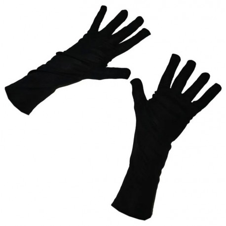 Paire de gants long noir 32cm